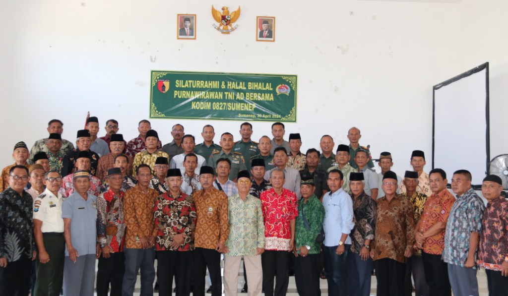 Halal Bihalal dan Silaturahmi Kodim 0827/Sumenep bersama Purnawirawan TNI