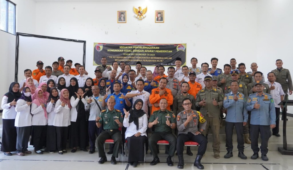 Komsos Dengan Aparat Pemerintahan, Kasdim Sumenep Ajak Tingkatkan Sinergi