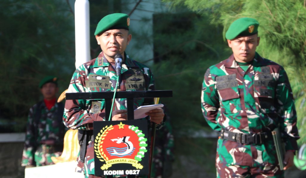 Dandim 0827/Sumenep Bacakan Amanat KASAD Upacara 17-an Mei&nbsp;2024