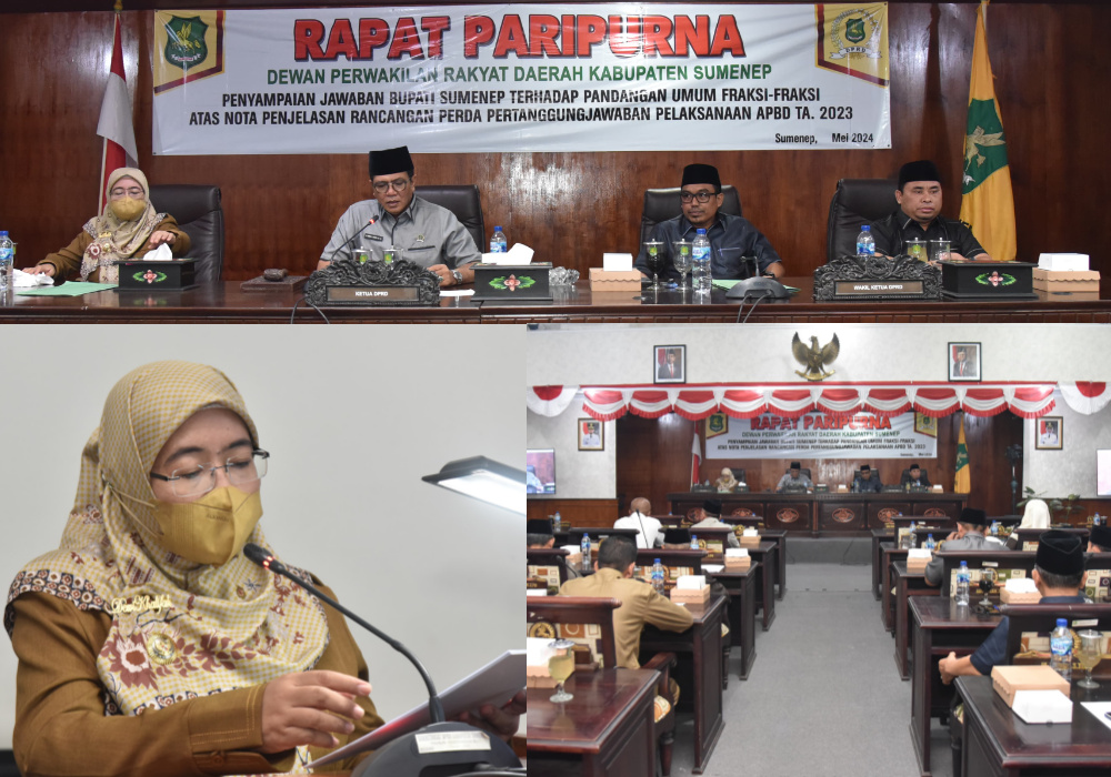 Sidang Paripurna Raperda Pertanggungjawaban APBD Sumenep 2023 Masuk di Tahap Jawaban Eksekutif