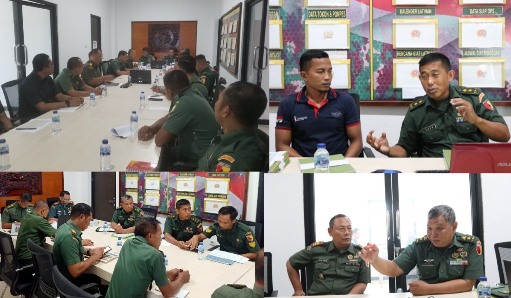 Kodim 0827/Sumenep Terima Kunjungan Dalproggar Korem 084/BJ TA 2024