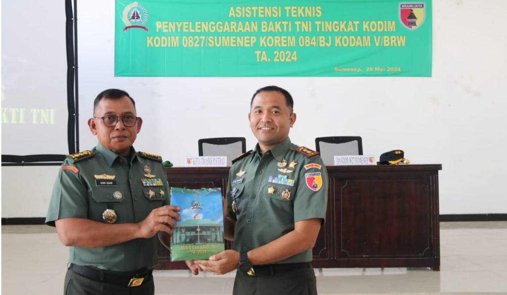 Kodim 0827/Sumenep Terima Kunjungan Asnis Gar Bakti TNI dari Pusterad