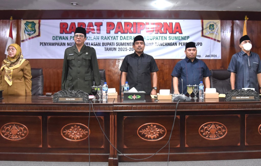 Ketua DPRD Sumenep Pimpin Sidang Paripurna Pembahasan Raperda RPJPD Tahun&nbsp;2025-2045