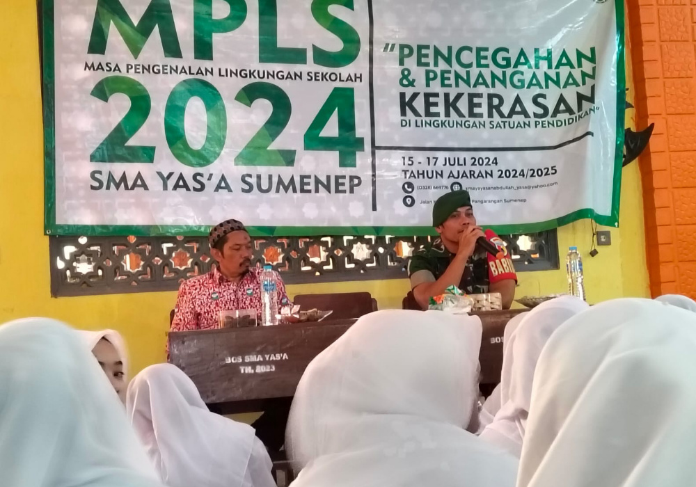 Babinsa Berikan Wawasan Kebangsaan Pada MPLS di SMA&nbsp;YAS’A