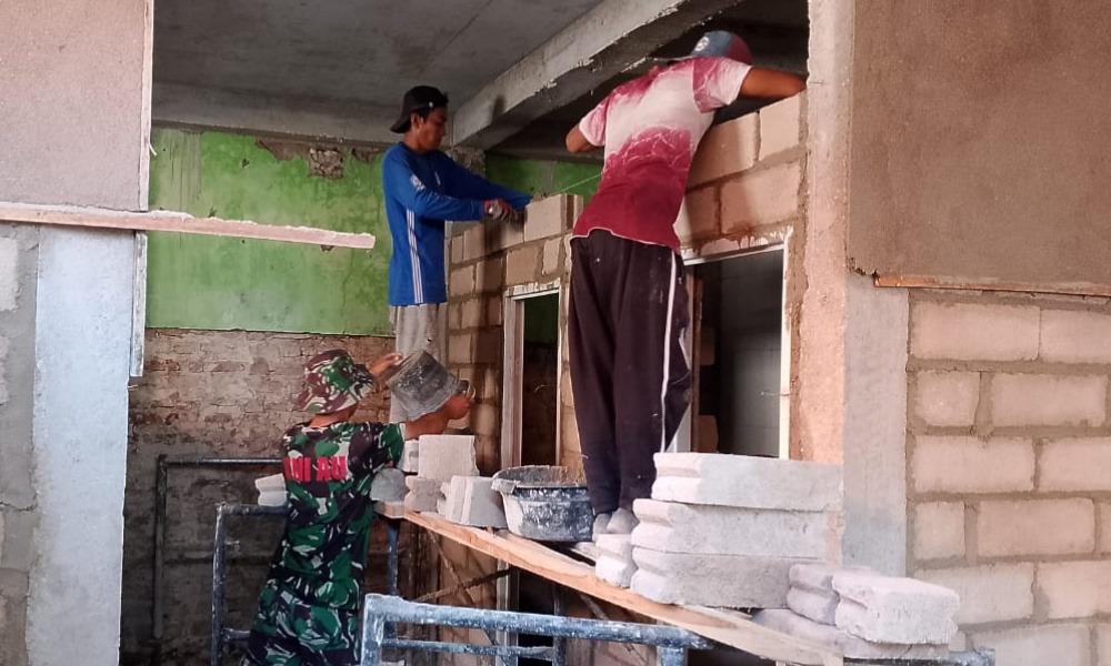 Pembangunan MWK Program TMMD 121 di Kangean Segera&nbsp;Selesai