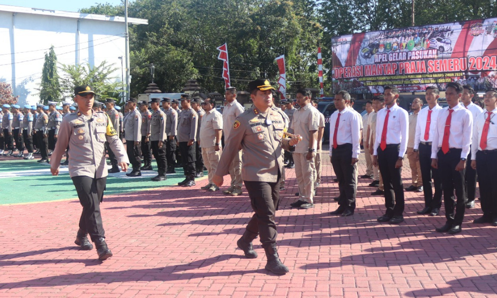 Polres Sumenep Gelar Apel Pasukan Operasi Mantap Praja Semeru&nbsp;2024