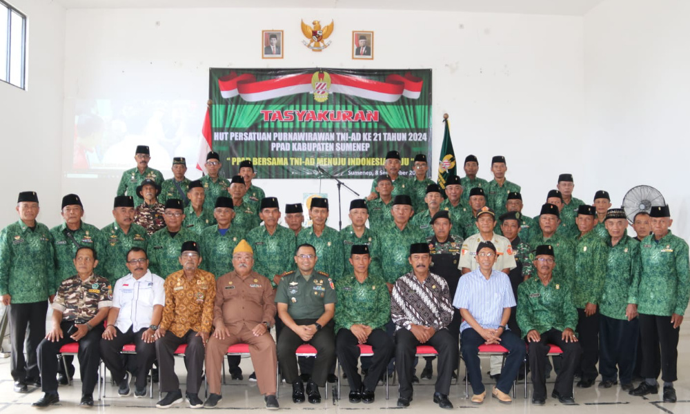 Tasyakuran Persatuan Purnawirawan TNI AD Kabupaten Sumenep HUT&nbsp;Ke-21