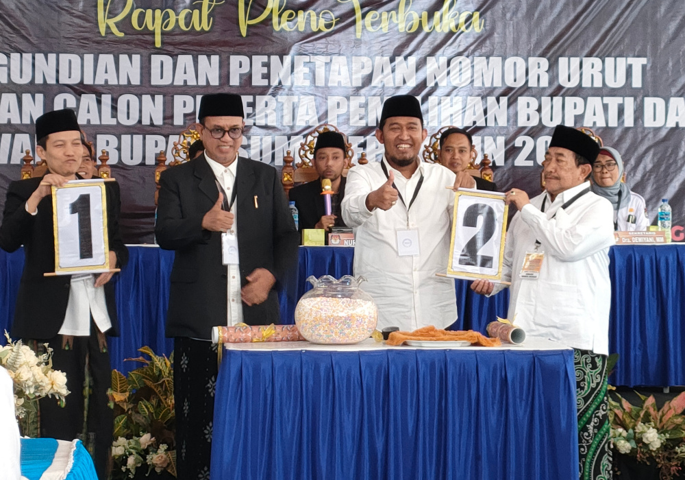KPU Tetapkan Nomor Urut Paslon Bupati dan Wakil Bupati Pilkada Serentak&nbsp;2024