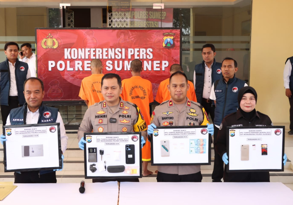 Sabu Seberat 66,54 Gram Disita Polres Sumenep Dari 8&nbsp;Tersangka